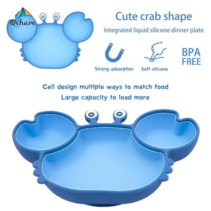 Tableware Plate Baby Non-slip Feeding Bowls